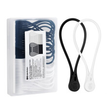 Cable Matters Confezione da 10 fascette magnetiche in silicone (fascette magnetiche per cavi, fascette magnetiche/organizzatore per cavi) in bian