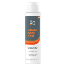 Dove Men+Care Whole Body Deo Aluminum-Free Deodorant Spray Shea Butter + Cedar Suitable from Pits Privates to Feet with Vitamin E 4 oz