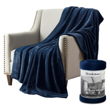 Brookstone Nap Plush Throw Blanket for Couch | Warm & Super Soft Blanket with Unmatched Heavy Dense and Ultra-Comfy Throw | Luxurious Drape Cozying