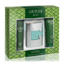 GUESS Man Eau de Toilette 3 rszes ajndk szett - Klni spray 2,5 Fl. Oz. Szagtalant testpermet 6,0 oz. & Tusfrdo 6,7 Fl. Oz.