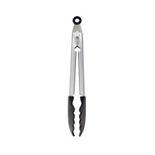 KitchenAid Silicone Tipped Stainless Steel Tongs 9 Inch Black
