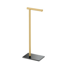 Dr iak toaletn ho papiera Gatco 1431MXB, modern , obdl nikov , volne stojaci, 21,25"", matn cierna, br sen mosadz, so z va m