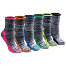 Dickies Dri-Tech Advanced Moisture Wicking Mid-Crew damessokken verkrijgbaar in M-L (6 12 zwart gem?leerd assortiment (6 paar) Medium