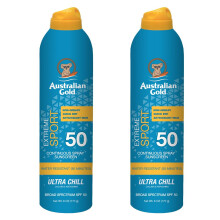 Australian Gold Extreme Sport Continuous Spray Sunscreen SPF 50 (Broad Spectrum/Sweat & Water Resistant/Non-Greasy/Oxybenzone Free/Cruelty Free), Spor