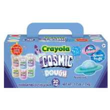 Crayola Klei - Cosmica Speelklei | Shimmer, Speciale Effecten zonder Glitter Rommel | 20 Tubes van 3oz