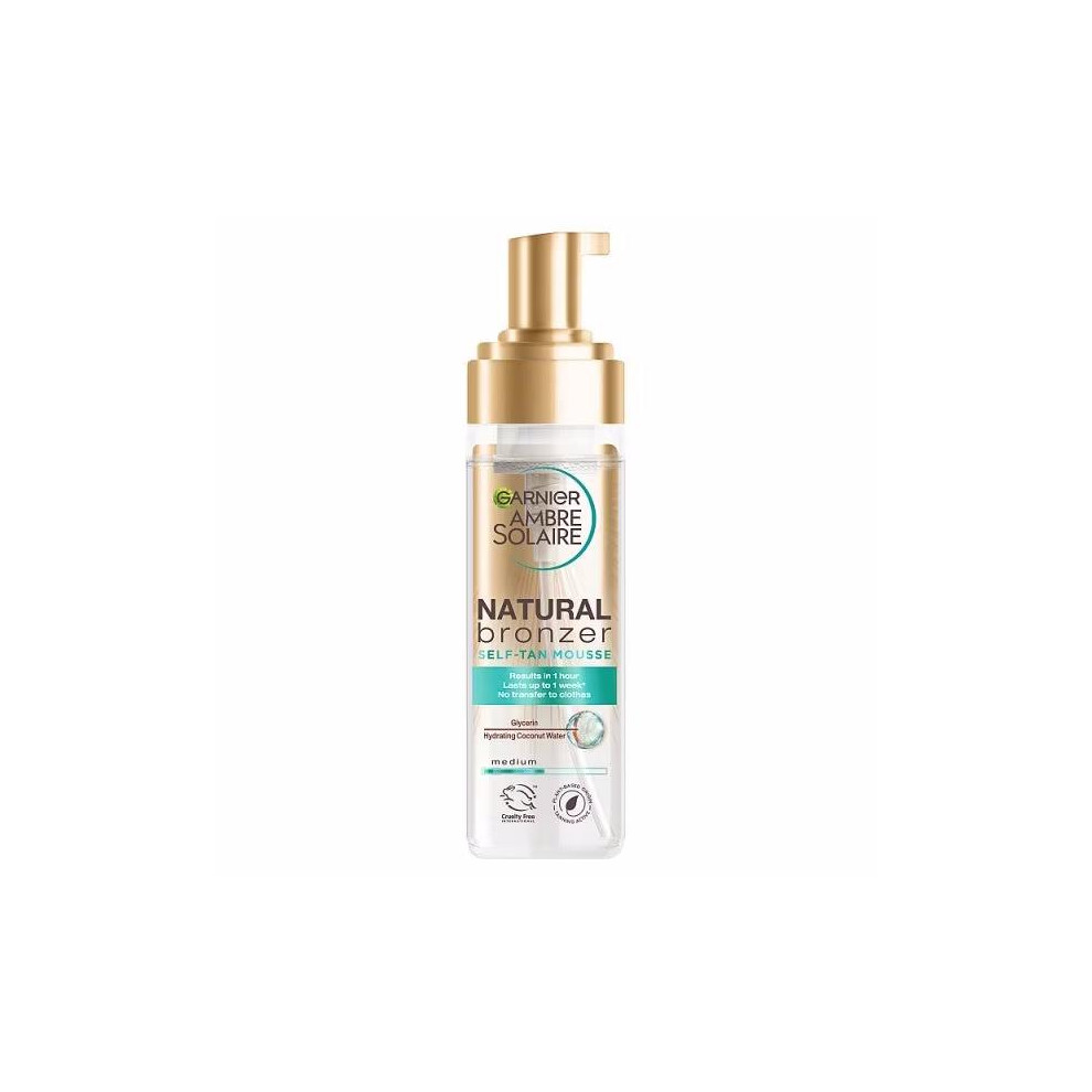 3 x Garnier Ambre Solaire Natural Bronzer Self-Tan Mousse Medium 200ml