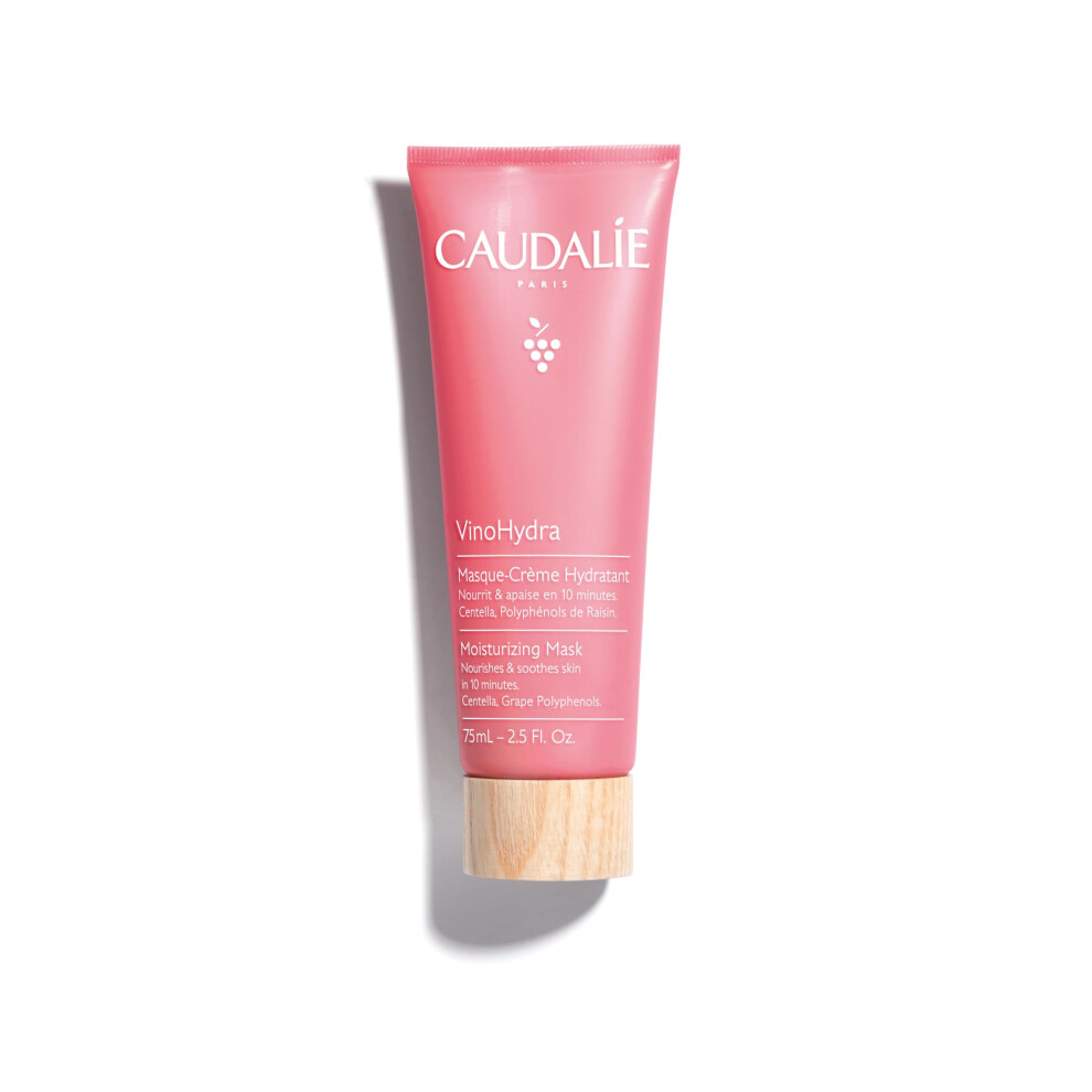 Caudalie VinoHydra Moisturizing Mask - 10 minutes Hydration Booster with Centella Asiatica 2.5 Fl Oz