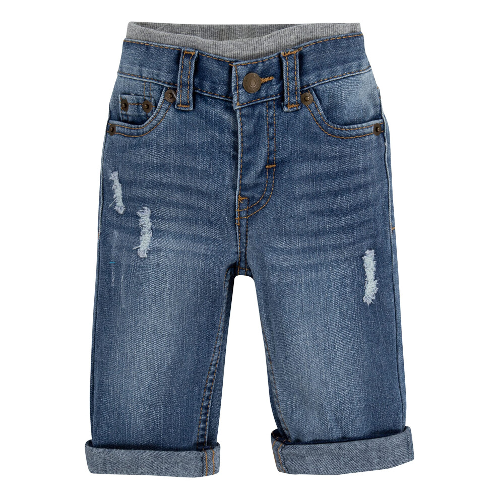 Levi's Baby Boys' and Toddler Pull On Jeans  Vintage Sky/Straight  7