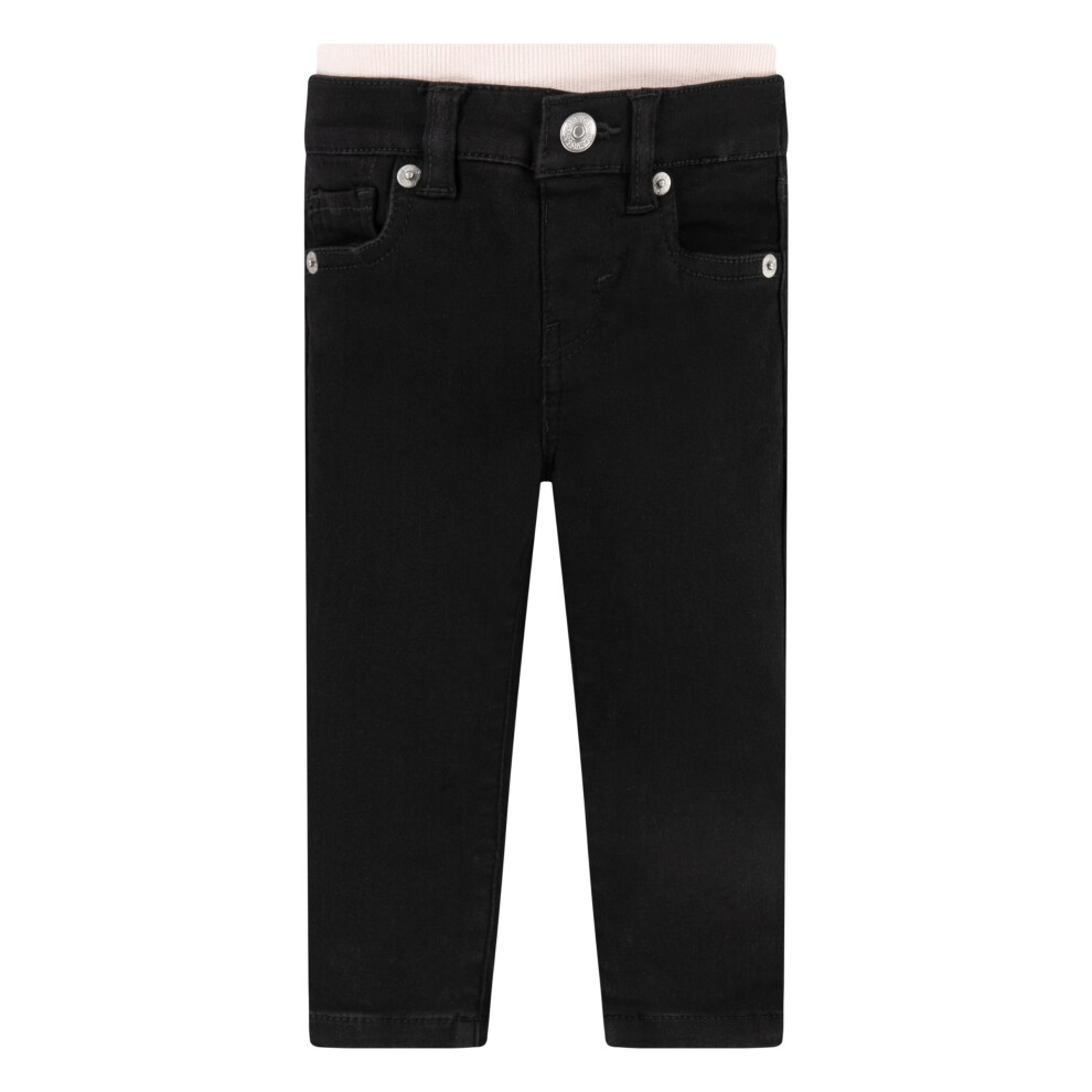Levi's Baby Girls' and Toddler Pull On Jeans  Black/Skinny  18M