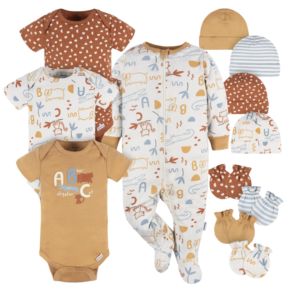 Gerber Baby Boys and Girls 12 Piece Layette Gift Set  ABC  Newborn