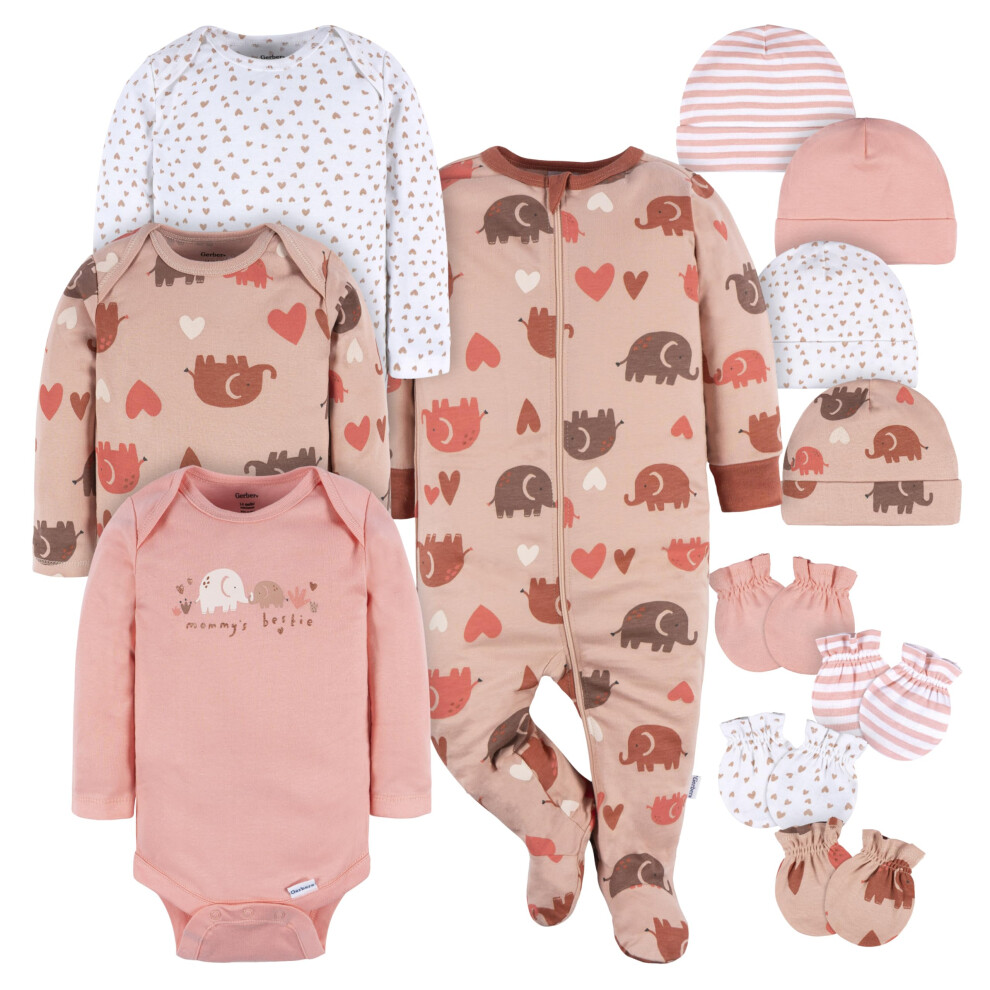 Gerber Baby Boys and Girls 12 Piece Layette Gift Set  Mommy's Bestie  6-9 Months