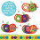 KIDS PREFERRED Eric Carle Very Hungry Caterpillar Activity Apple and Plush - Crinkle Texture Inside and Attached Leaf Teether - Hanging Loop for 2