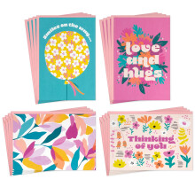 Hallmark Biglietti di Auguri di Guarigione e di Pensiero (16 Biglietti con Buste) Fiori Moderni