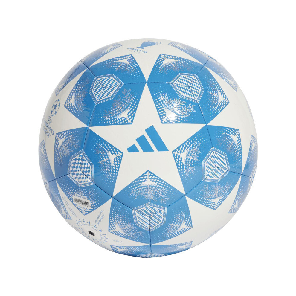 adidas Unisex-Adult UCL Club Soccer Ball Bright Blue/White/Silver Metallic 3
