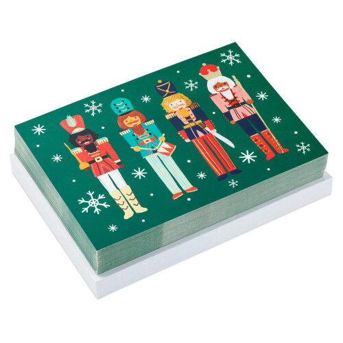 Hallmark Boxed Christmas Cards Fire Nutcrackers (40 kort og 40 konvolutter)