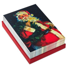 Hallmark dobozos karcsonyi kpeslapok Klasszikus Mikuls (40 krtya s 40 bortk) Magic Wonder Laughter Fun