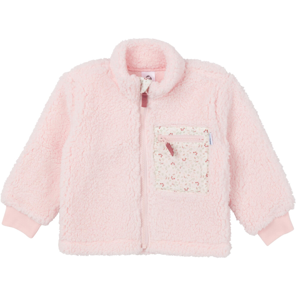 Gerber Unisex Baby Toddler Boys Girls Sherpa Fleece-Lined Zip Up Jacket  Pink