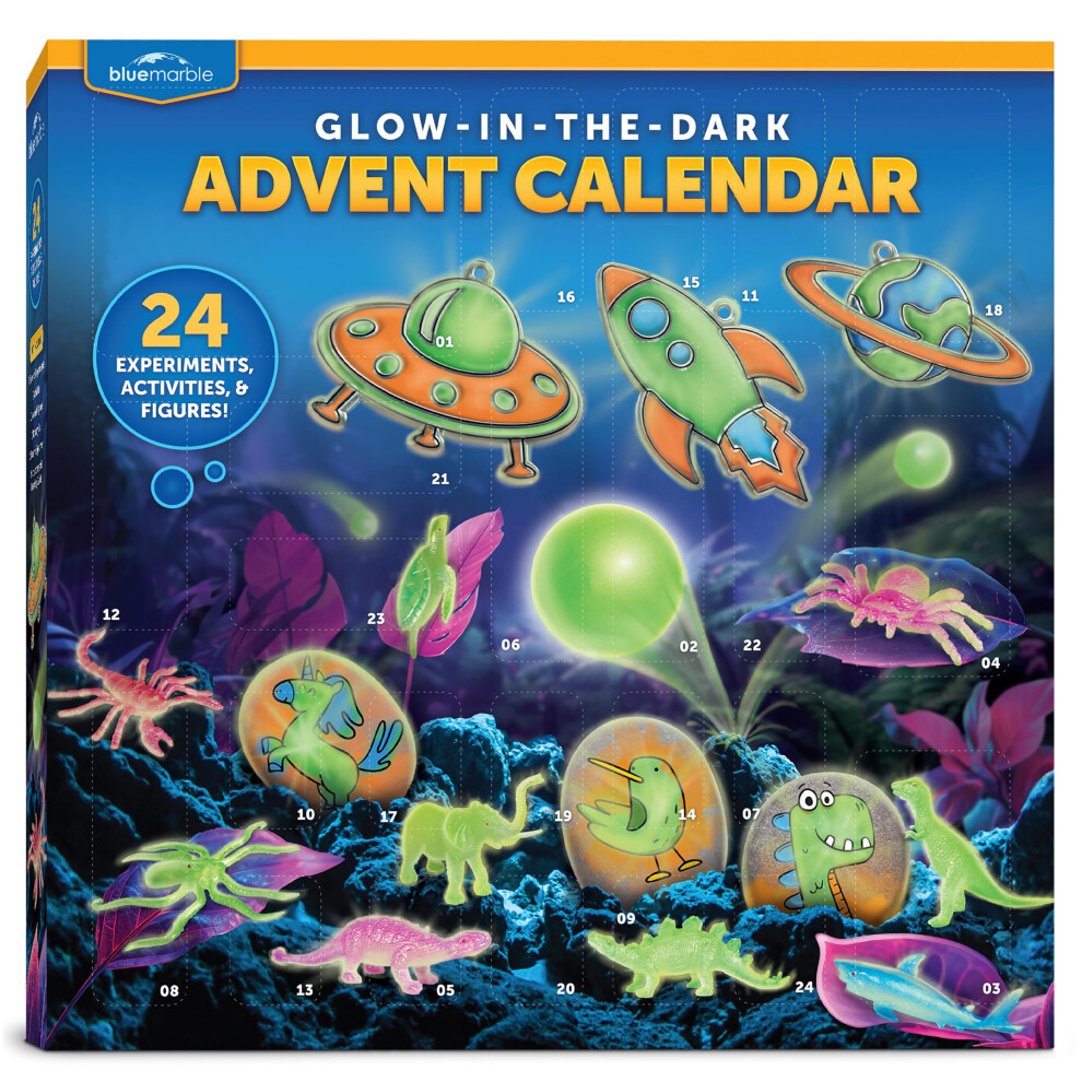 rier de compte  rebours de Nol avec 24 expriences d'activits scientifiques et figures animales | Calendrier de l'Avent Fun & Educational Kids