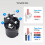 Cable Matters 4-Pack, Conector de Cabo de Alto-Falante 4-Pólos - OD Máx 8.5mm/0.33 polegadas, Compatível com Neutrik Speakon 3
