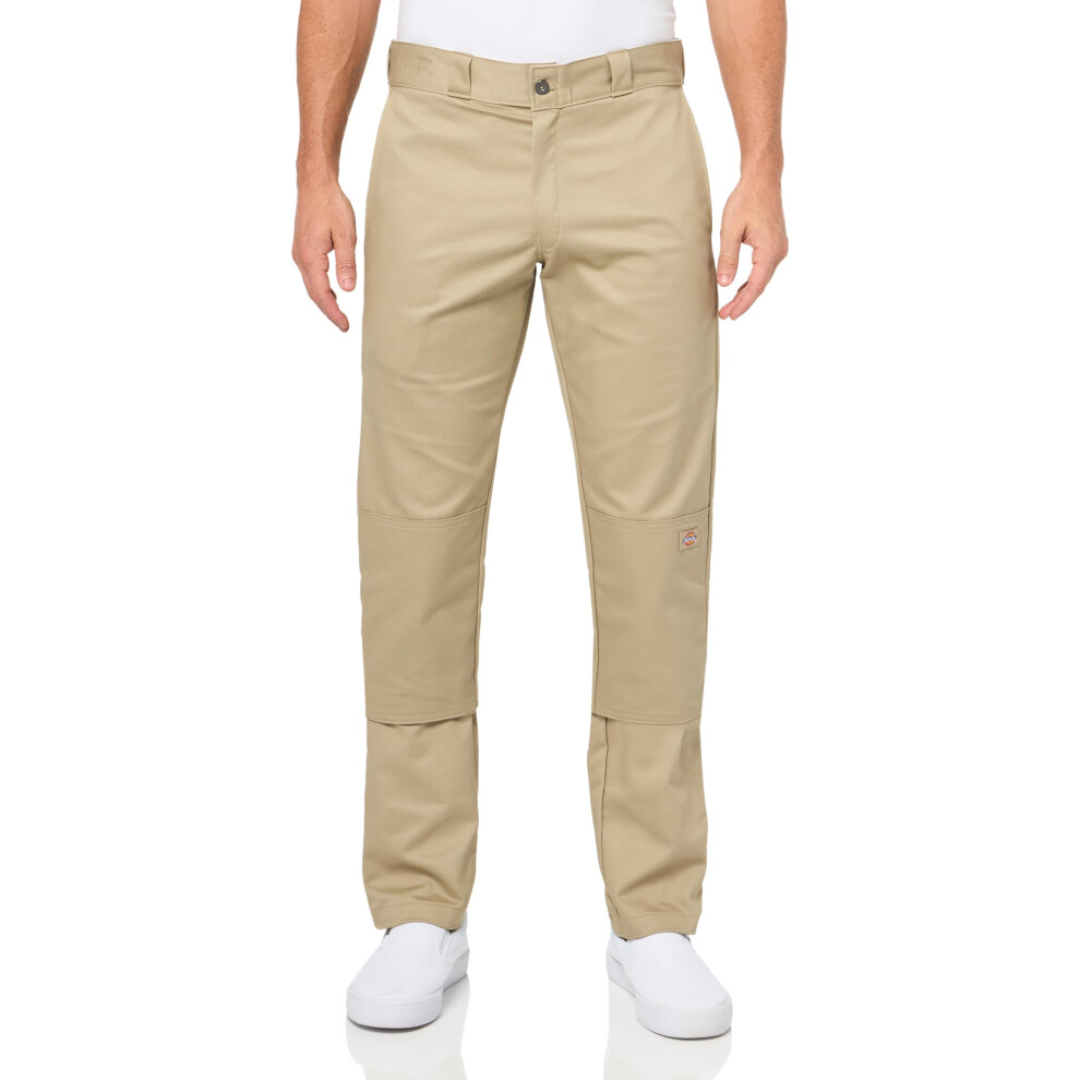 Dickies Men's Skinny Fit Double Knee Work Pants  Desert Sand