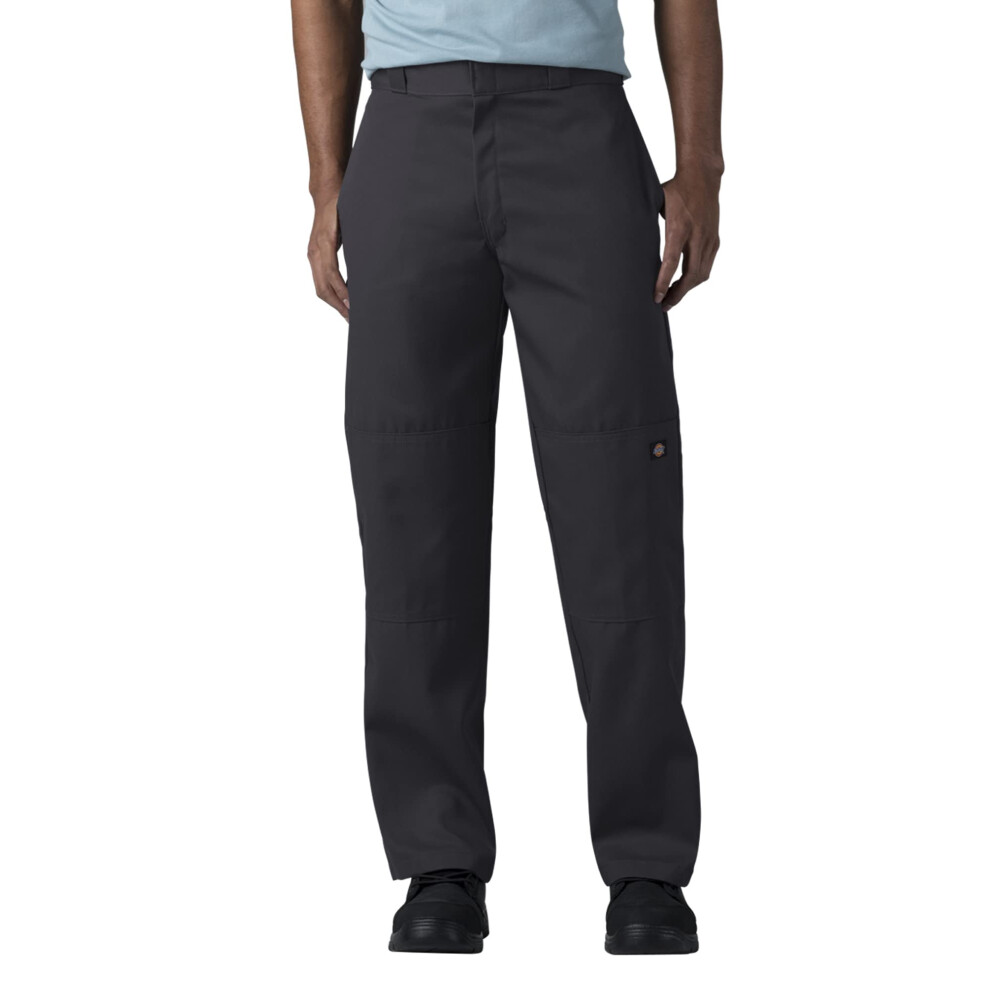 Dickies Men's Loose Fit Double Knee Work Pants  Black