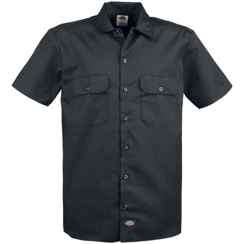 Dickies Dickies Herren-Kurzarm-Arbeitshemd Schwarz