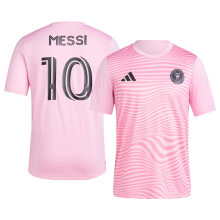 adidas Lionel Messi Inter Miami CF #10 Maillot de performance avec nom et numro de joueur pour homme (Rose X-Large)