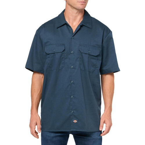 Dickies Dickies Herren-Kurzarm-Arbeitshemd Airforce Blue