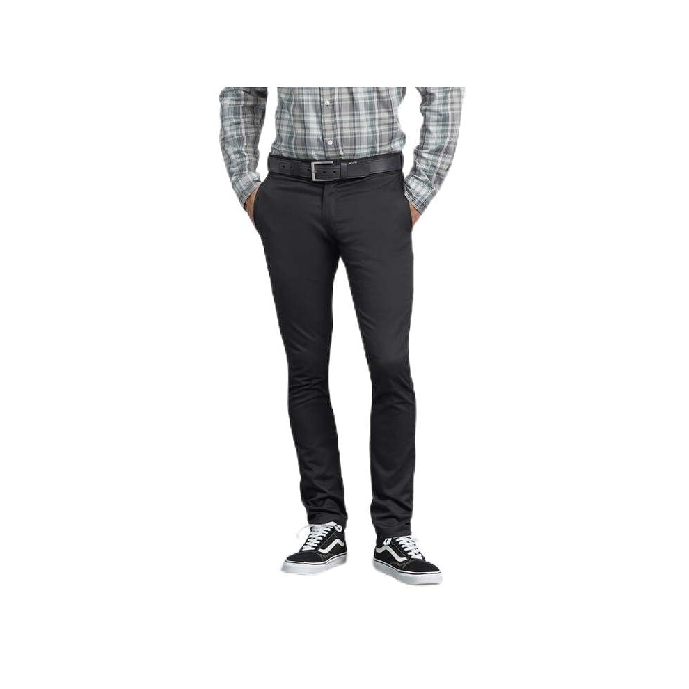 Dickies Men's Skinny Fit Work Pants  Black