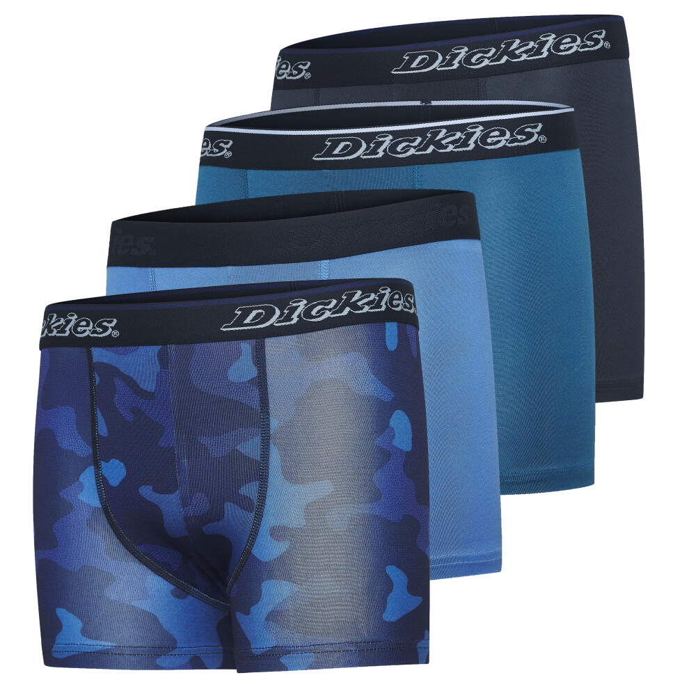 Dickies Boys Underwear 4 Pack Boxer Briefs for Boys Durable Stretch Breathable Moisture Wicking