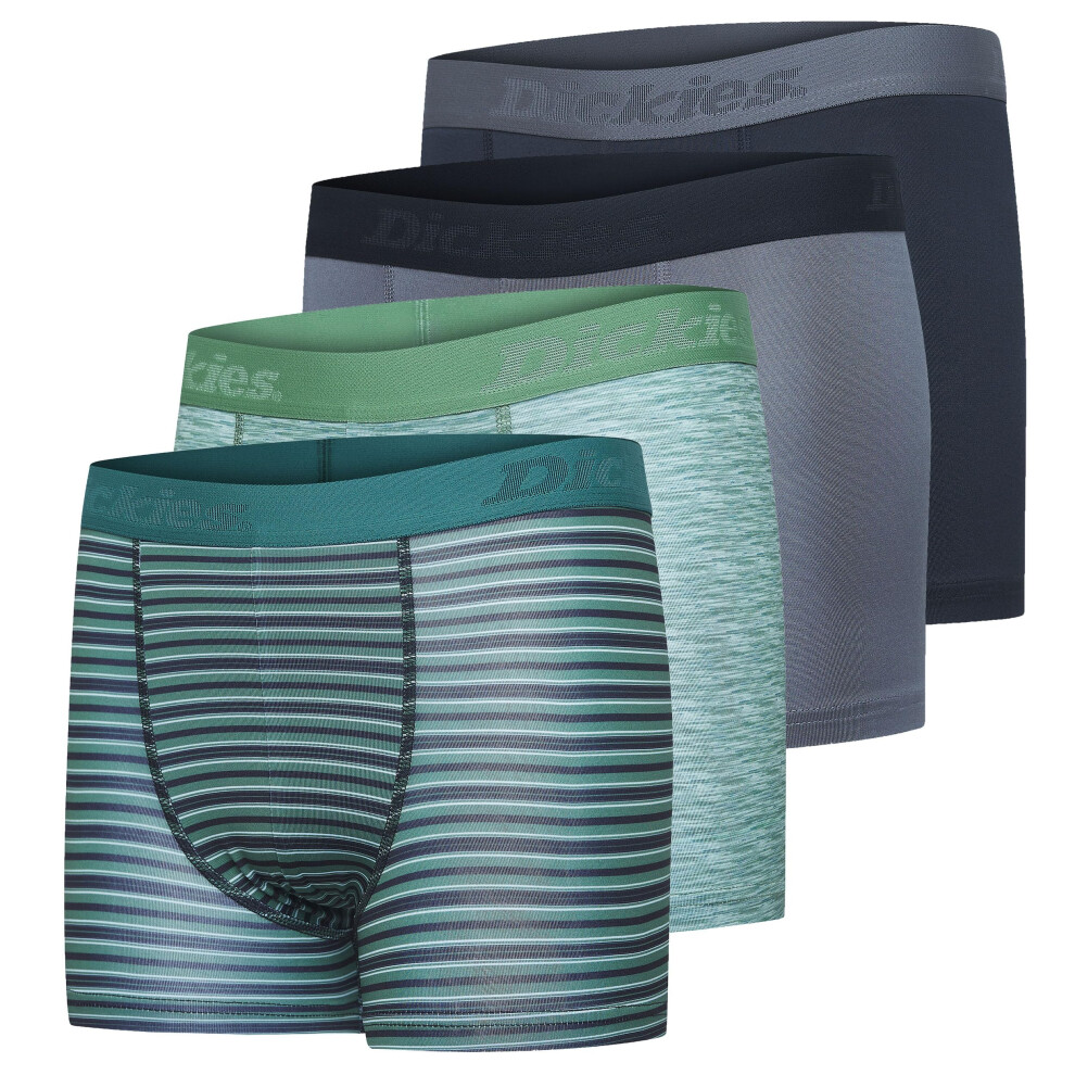 Dickies Boys Underwear 4 Pack Boxer Briefs for Boys Durable Stretch Breathable Moisture Wicking