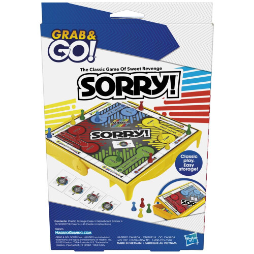 Hasbro Hasbro Gaming Sorry! Jogo de Tabuleiro de Viagem 2
