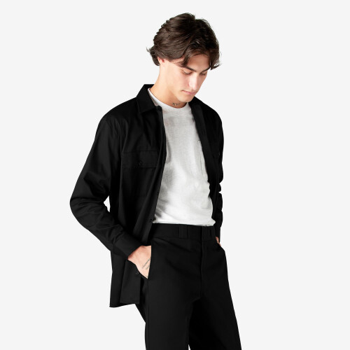 Dickies Dickies Herren-Langarm-Arbeitshemd Schwarz 2