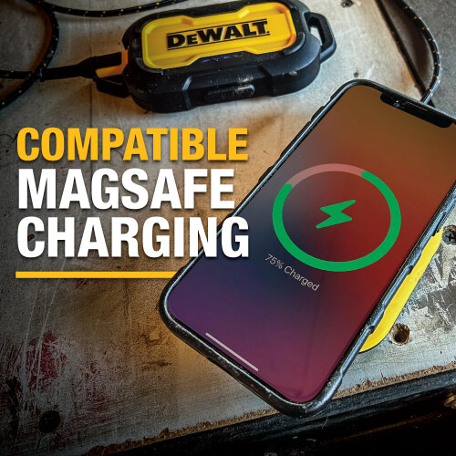 DeWalt Capa Magnética DEWALT para iPhone 15, Resistente a Quedas, Protetora, Compatível com MagSafe 1