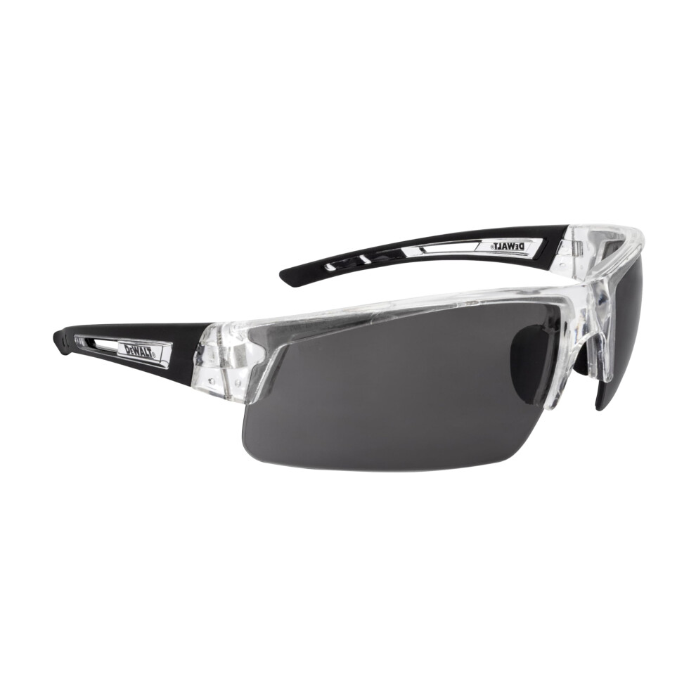 DEWALT DPG100T-2D Crosscut Safety Glasses - Translucent Half Frame - Smoke Lens - ANSI Z87.1+ - 1 Pair