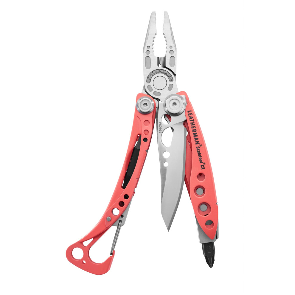 Leatherman Skeletool CX 7-in-1 Lightweight Minimalist Multi-Tool for Everyday Carry Home Garden & Outdoors Guava
