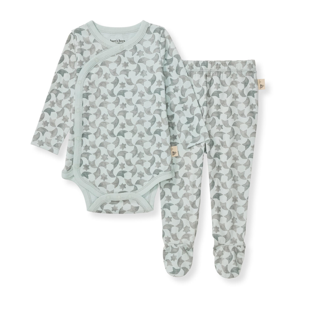 Burt's Bees Baby Unisex Baby Bodysuit & Pant Set  100% Organic Cotton