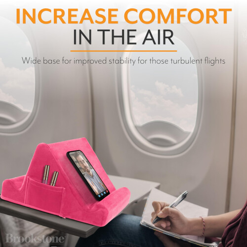 Brookstone Brookstone, Suporte de Mesa em Espuma com Memória, para Tablets e Telefone, 2 Ângulos e 2 Bolsos 2
