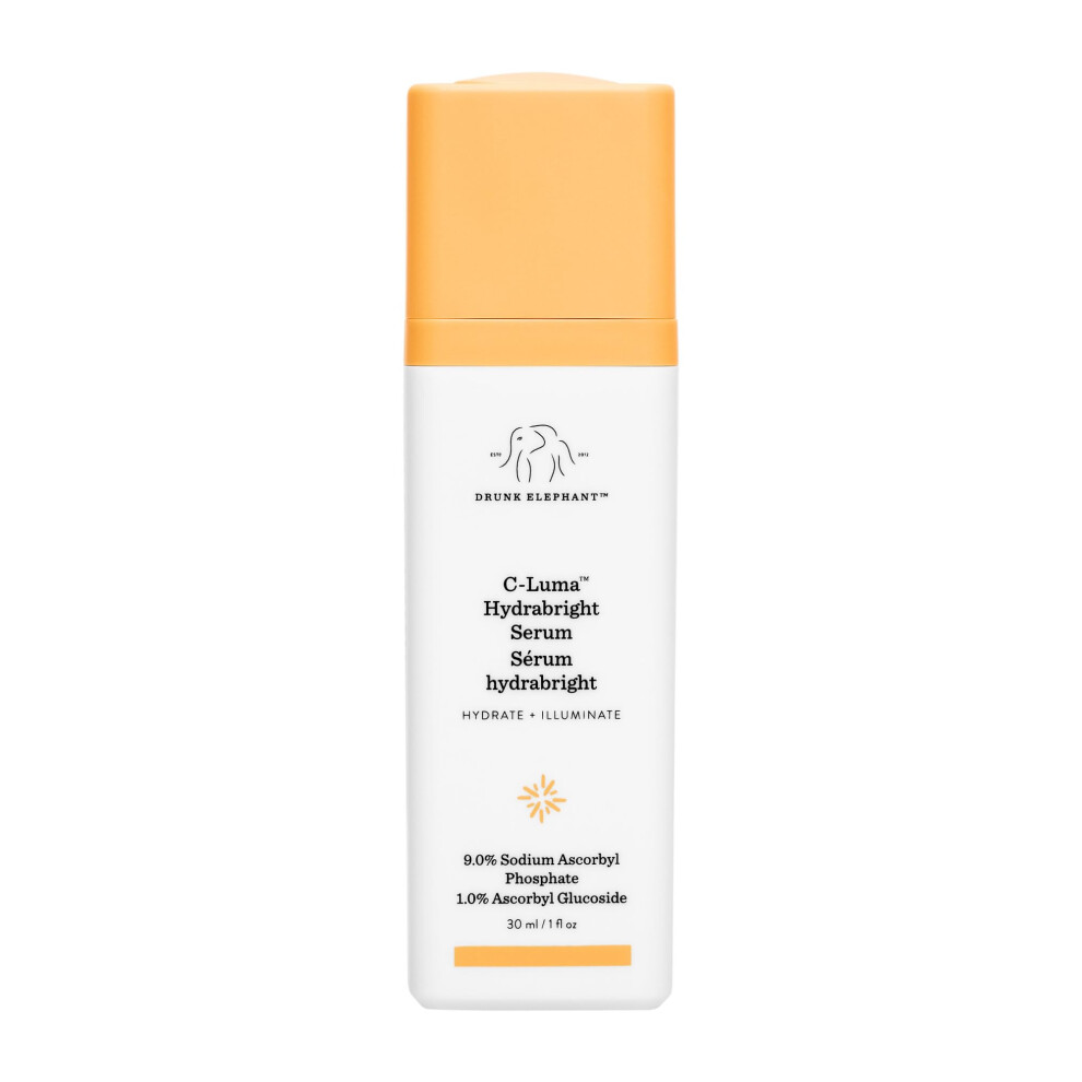 Drunk Elephant C-Luma Hydrabright Serum - 1 fl oz - 10% Vitamin C Face Serum - Hydrates & Illuminates - Free of Essential Oils  Silicones & Fragrances
