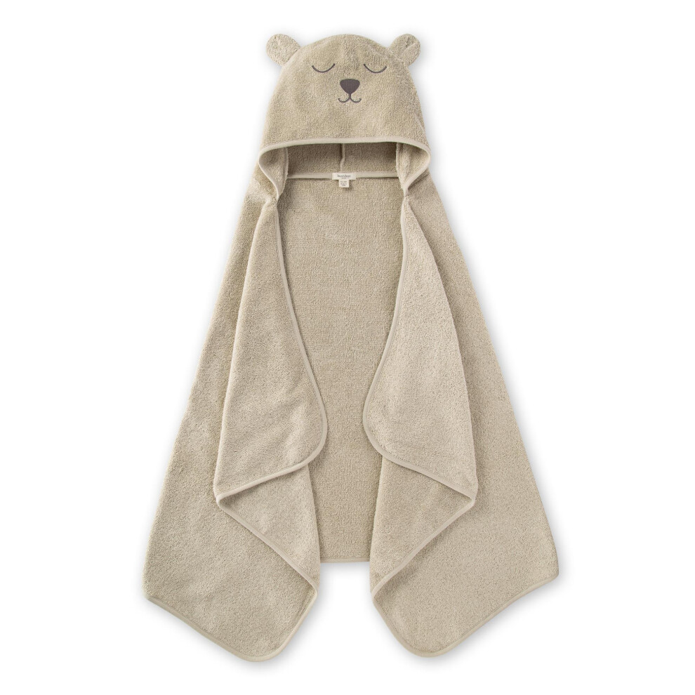 Burt's Bees Baby Toddler Hooded Animal Character Towels Organic Cotton  Unisex Bath Essentials  Soft Nursery Towel for Kids