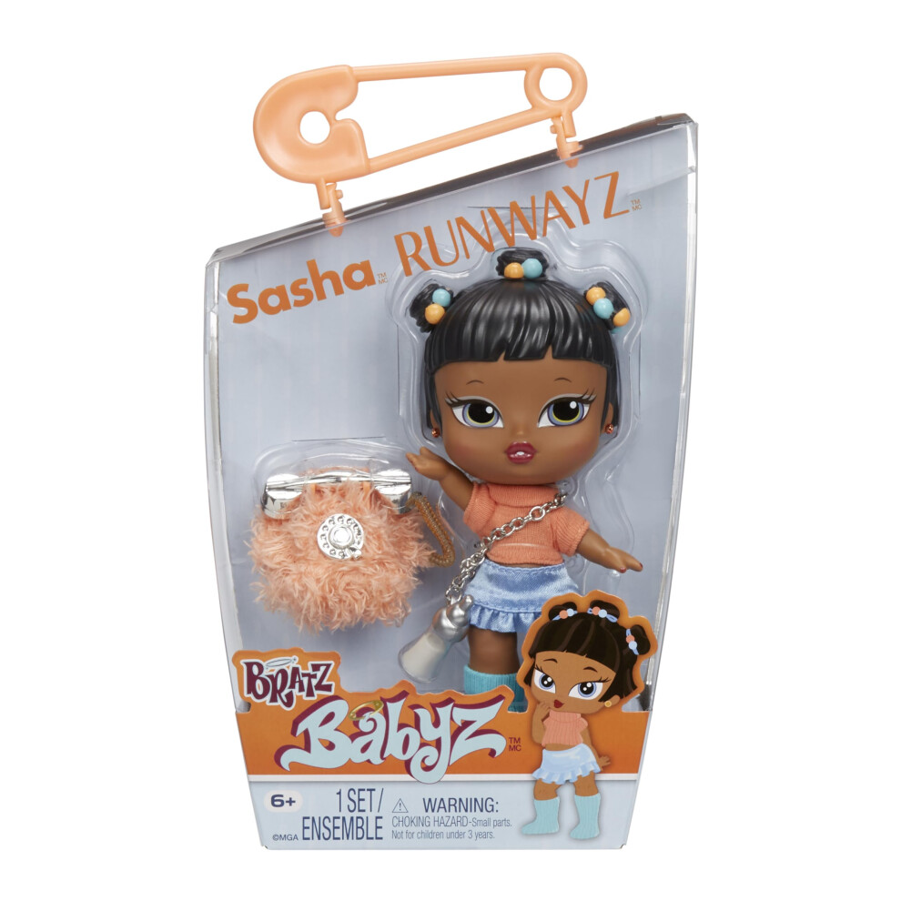 Bratz Babyz Runwayz Sasha Collectible Fashion Doll With Real Fashions
