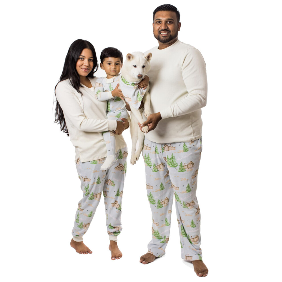 Burt's Bees Baby Family Matching Holiday Pajamas - Organic Cotton PJs for Infants  Toddlers  Kids  Men  and Women