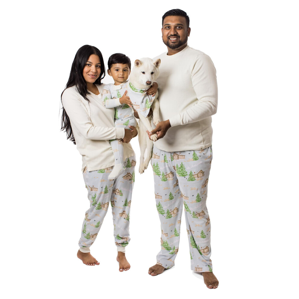 Burt's Bees Baby Family Matching Holiday Pajamas - Organic Cotton PJs for Infants  Toddlers  Kids  Men  and Women
