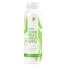 Dove Plant Milk Cleansing Body Wash Almond Milk & Green Apple for Moisturized Skin Gentle Cleanser  No Sulfates or Parabens  pH balanced 17.5 fl oz