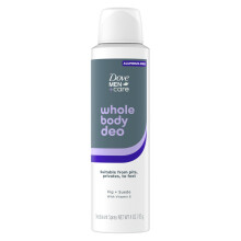 Dove Men+Care Whole Body Deodorant Fig & Suede For 72H Odor Protection from pits  privates  to feet 4 OZ