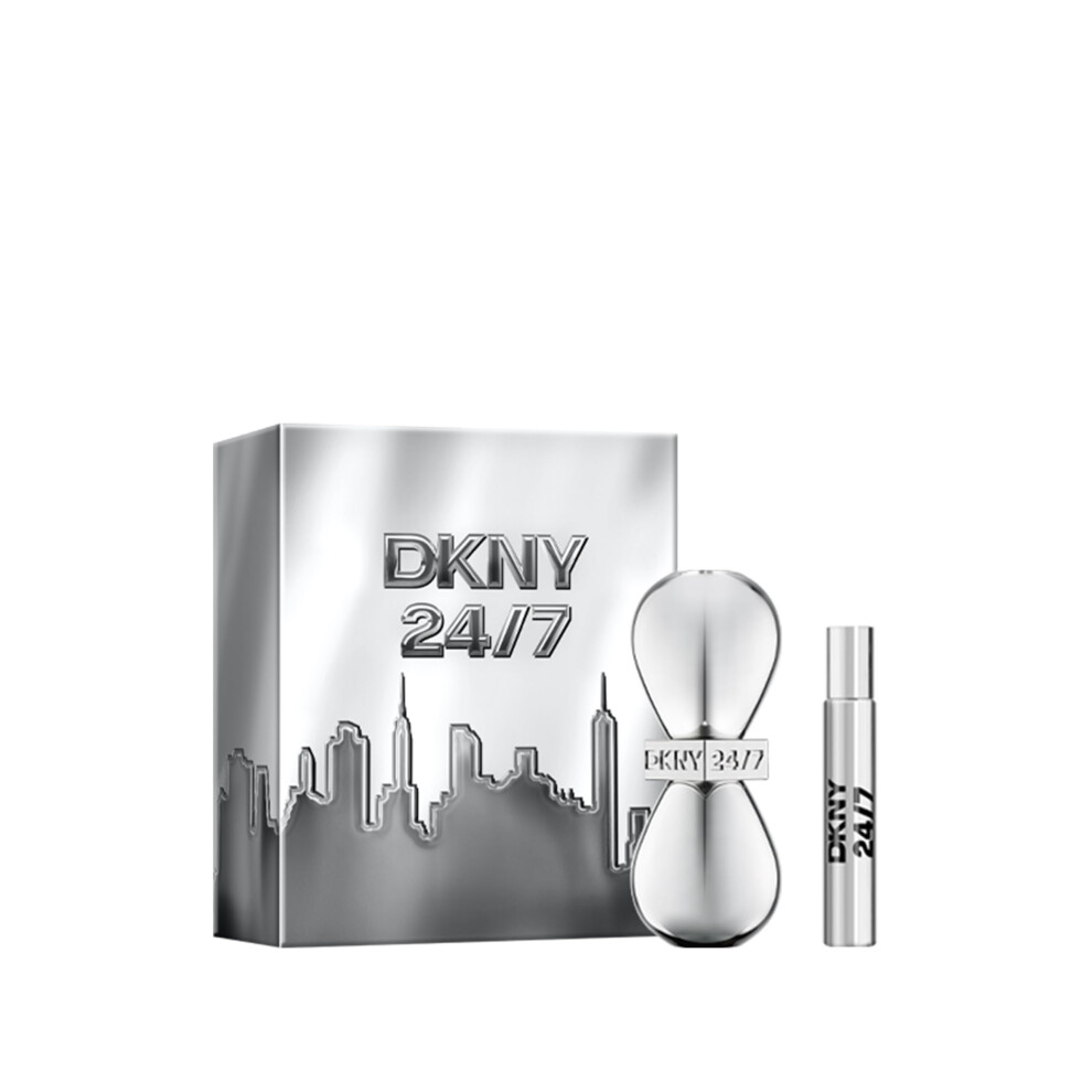 DKNY 24/7 Eau de Parfum 2 Piece Gift Set For Women - Perfume Spray 1.7 Fl. Oz. & Travel Spray 0.5 Fl. Oz.