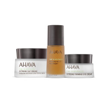 Set di trio Ahava Extreme - Include Cream Extreme Day 1.7 Fl.oz Extreme Night Treatment 1 Fl.oz & Extreme Airming Eye Cream 0.5 Fl.oz Stringer e radi