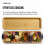 Farberware Tbua de corte retangular FARBERWARE com compartimento nico e tampa transparente para salgadinhos de charcutaria e mais bambu 3