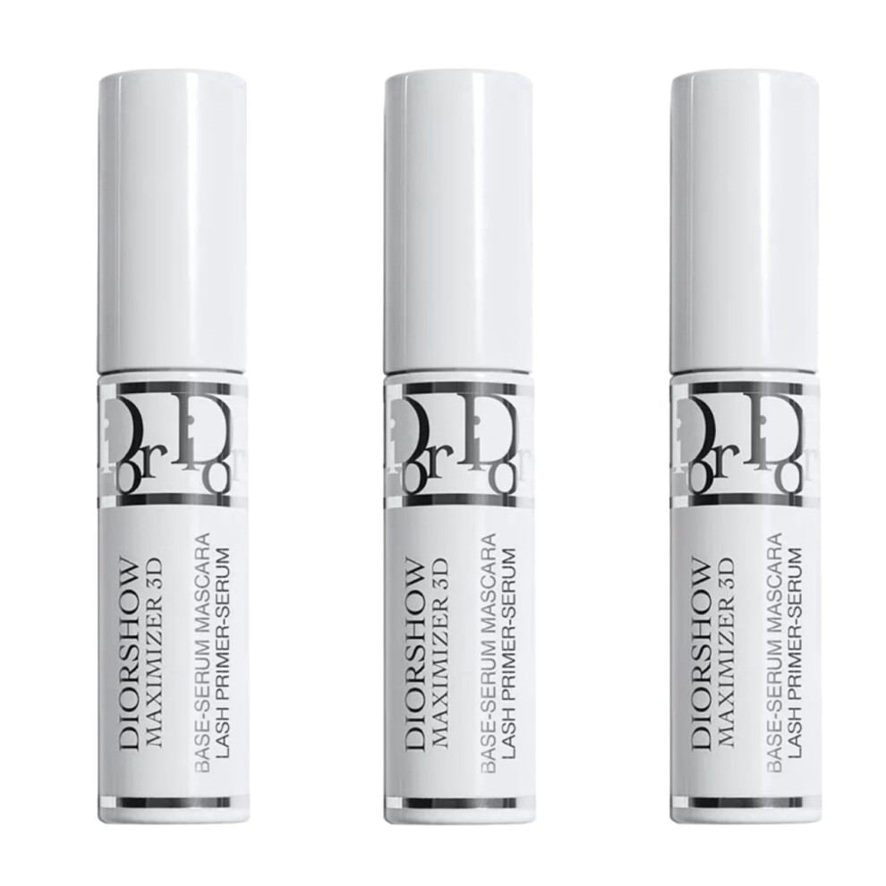 Dior Diorshow Maximizer 3D Triple Volume Plumping Lash Primer Travel Size (Pack of 3)
