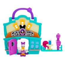 Disney Store Official Daisy Duck Caf? Daisy Playhouse Toys Play Set - Interactive Play House Junior Mickey Mouse Toys - Poseable Daisy Figure 15-Piec